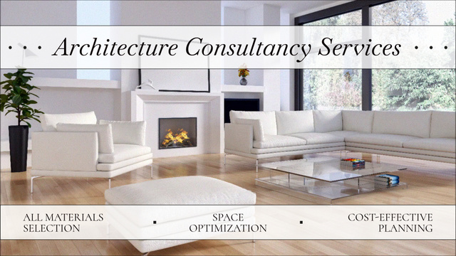 Professional Architecture Consultancy Services Offer Full HD video Modelo de Design