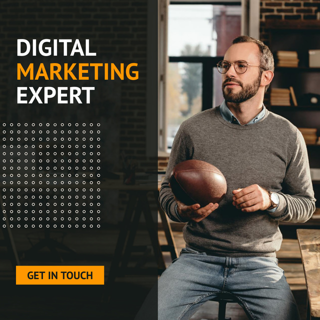 Modèle de visuel Digital Marketing Expert - Instagram