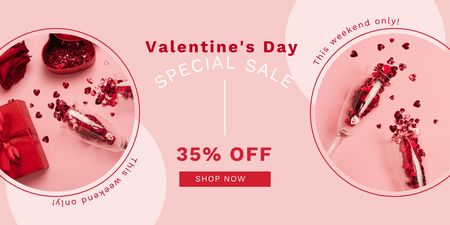 Designvorlage Valentine's Day Special Discount Offer für Twitter