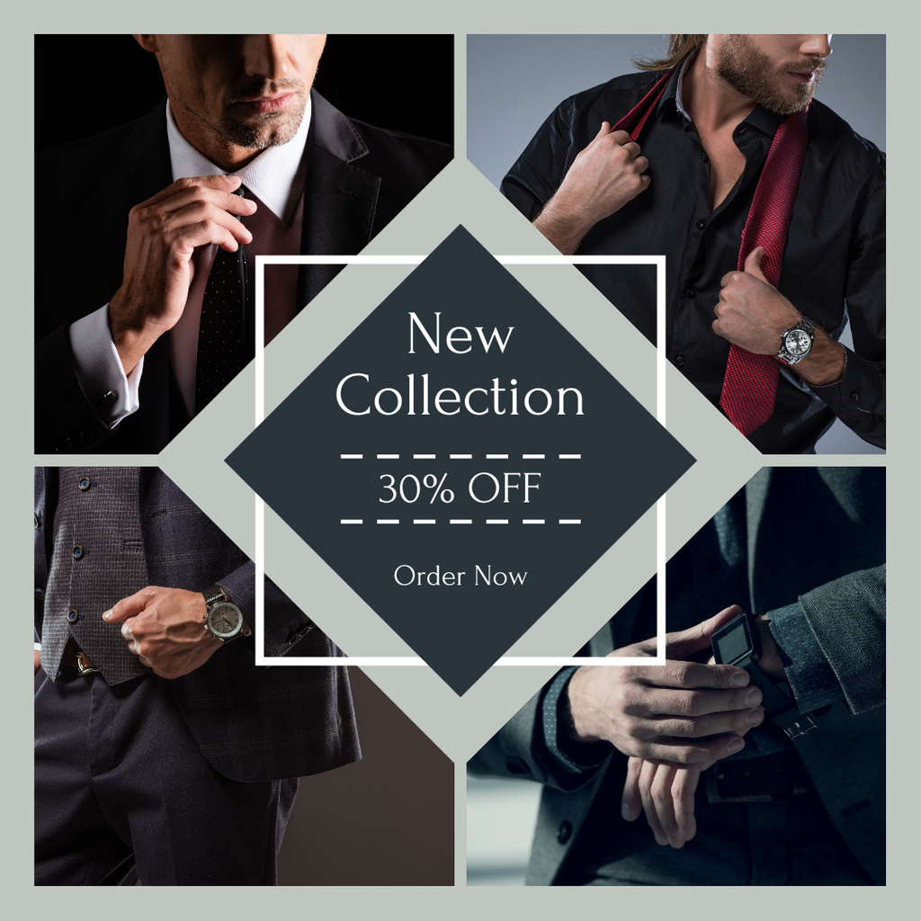 Plantilla de diseño de Sale New Garments Collection At Reduced Price Offer Instagram 