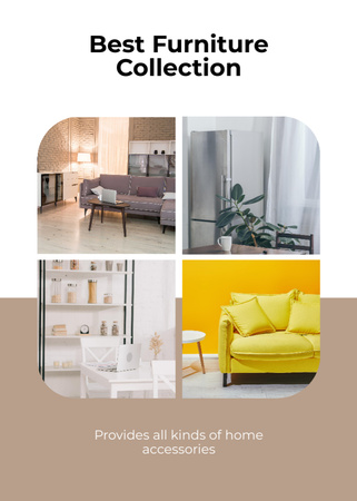 Template di design Modern Home Furniture Store Ad Flayer
