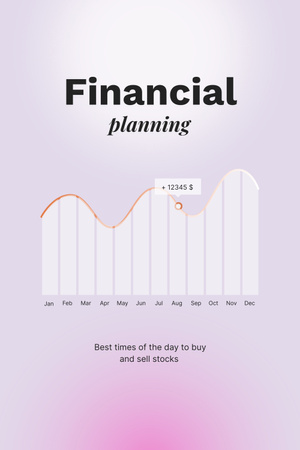 Designvorlage Diagram for Financial planning für Pinterest