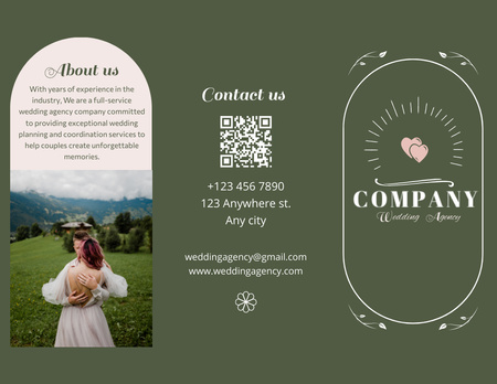 Photography and Videography Studio Ad with Loving Couple Brochure 8.5x11in Design Template