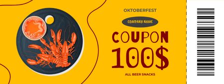 Oktoberfest Celebration Announcement Coupon – шаблон для дизайну