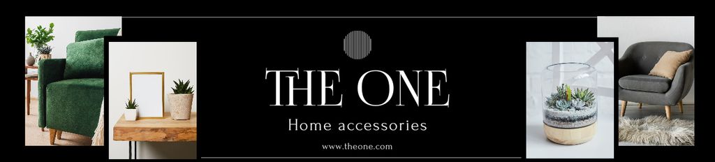 Home Accessories Collage Black Ebay Store Billboard Design Template