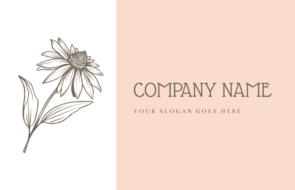 Florist Contact Number with Flower Business Card 85x55mm Design Template