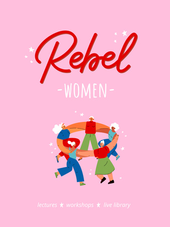 Template di design Women's Community Ad Poster US