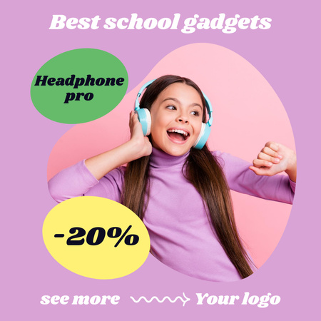Generous Back to School Gadgets Offer Animated Post Design Template