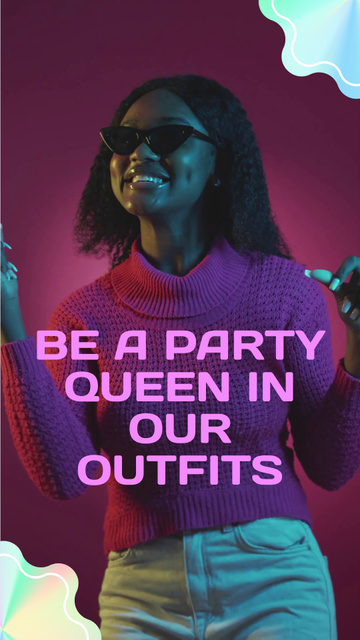 Ontwerpsjabloon van TikTok Video van Bright Outfits For Party With Free Sizing