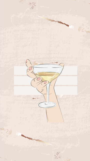 Cocktails and drinks for menu Instagram Highlight Coverデザインテンプレート