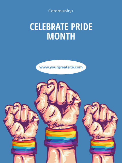 Ontwerpsjabloon van Poster 36x48in van LGBT Community Support Motivation