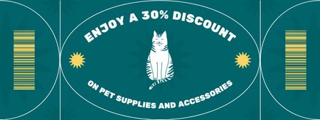 Pet Supplies and Accessories Sale Coupon Design Template