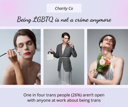 Modèle de visuel LGBT Community Invitation - Facebook