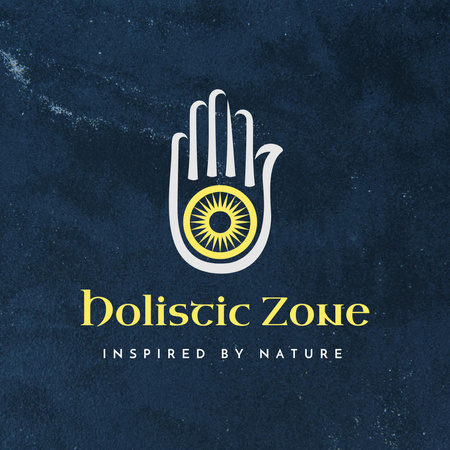 Platilla de diseño Emblem with Hand Logo