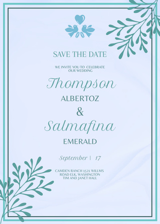 Platilla de diseño Wedding Celebration Announcement at Tim and Janet Hall Invitation