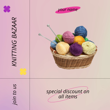 Special Offer Discounts on Knitwear Instagram Modelo de Design