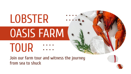 Platilla de diseño Ad of Lobster Farm Tour Youtube Thumbnail