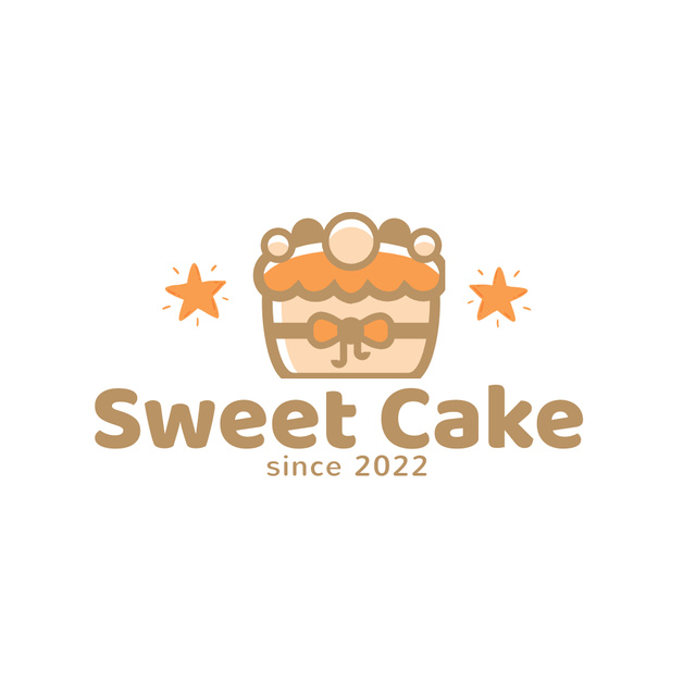 Simple Bakery Ad Logo Design Template
