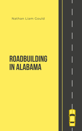 Alabama Road Construction Guide Book Cover Design Template