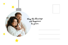 Enthusiastic Christmas Greetings And Family Together By Fir Tree
