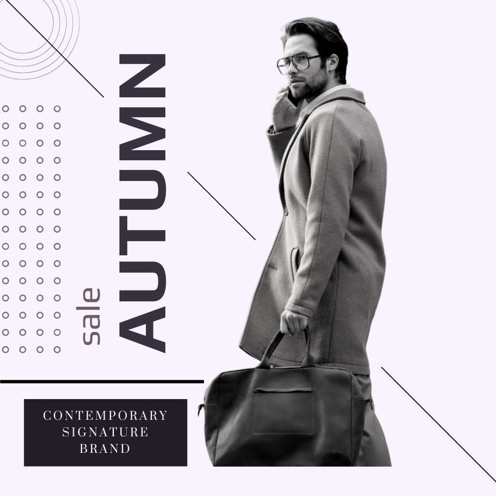 Designvorlage Special Autumn Offer on Grey für Instagram