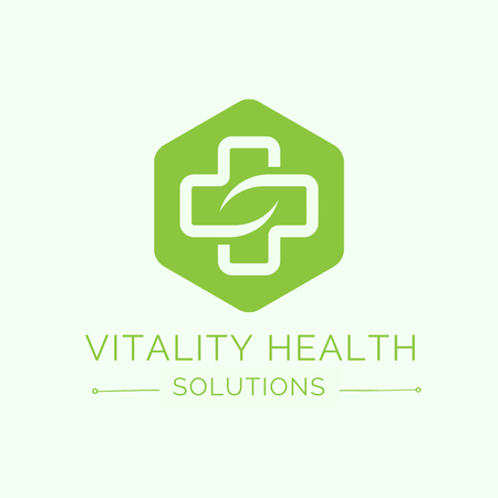 Jó hírű egészségügyi központ szolgáltatásainak promóciója Animated Logo tervezősablon