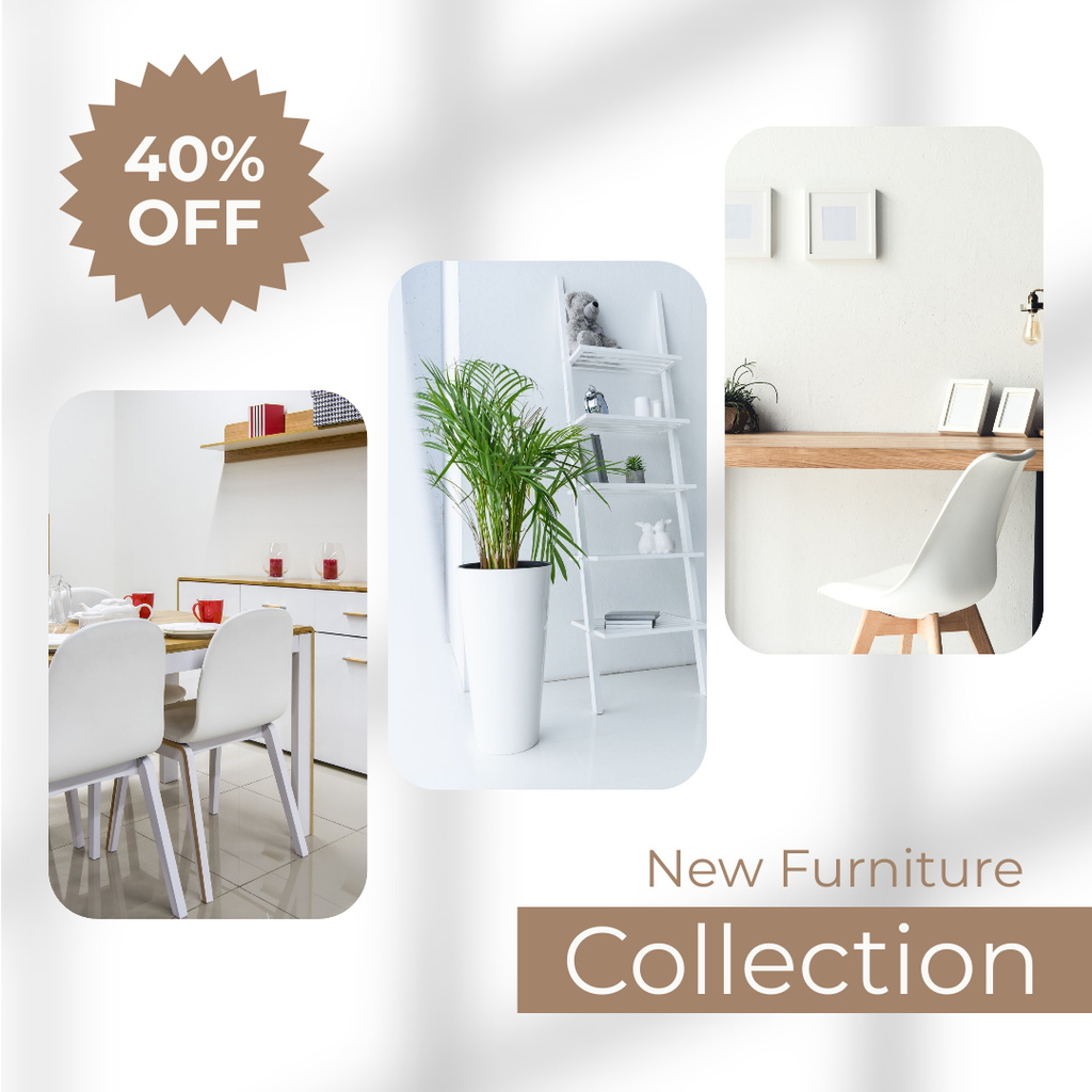 New Furniture Collection Discount Instagram Πρότυπο σχεδίασης