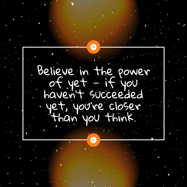 Plantilla de diseño de Inspirational Quote About Persistence And Optimism Instagram 
