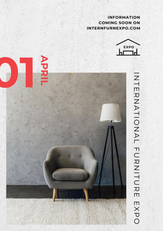 International Furniture Expo Poster B2 Design Template
