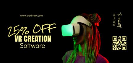 Platilla de diseño Discount Offer on VR Creation Software Coupon Din Large
