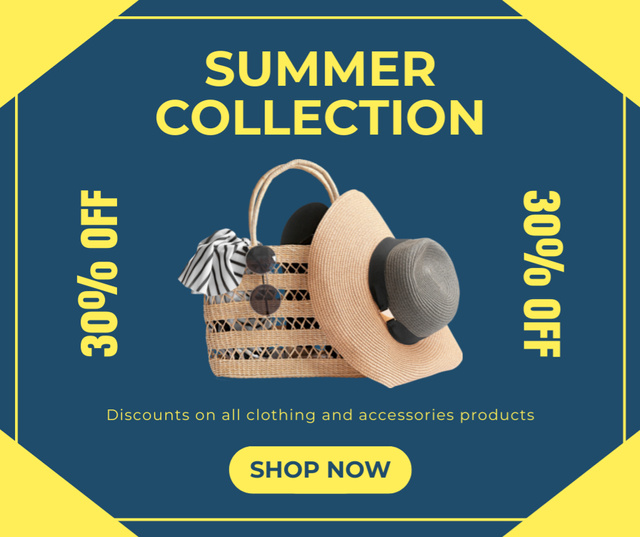 Modèle de visuel Summer Accessories Sale - Facebook