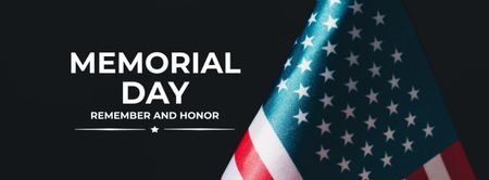 Memorial Day Remember And Honor Facebook cover Design Template