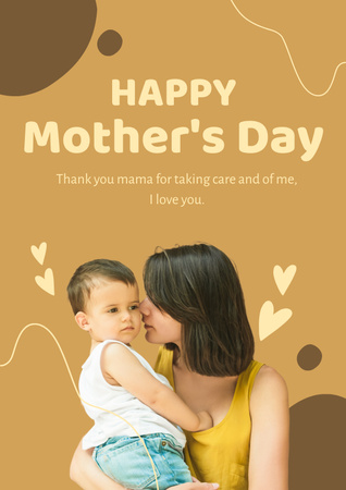 Mother Day Poster Design Template