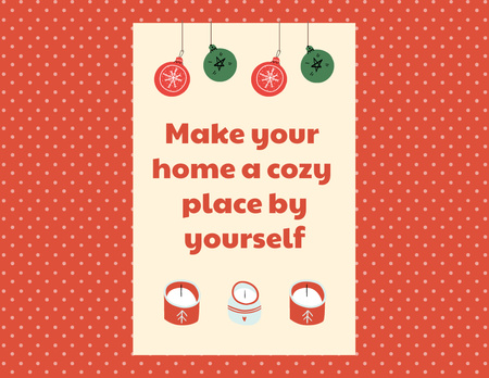 Cozy Christmas Celebration Flyer 8.5x11in Horizontal Design Template