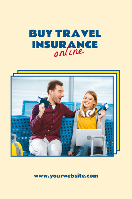Global Offer to Buy Travel Insurance Flyer 4x6in Design Template