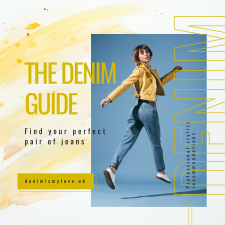 Fashion Denim Guide Instagram Design Template