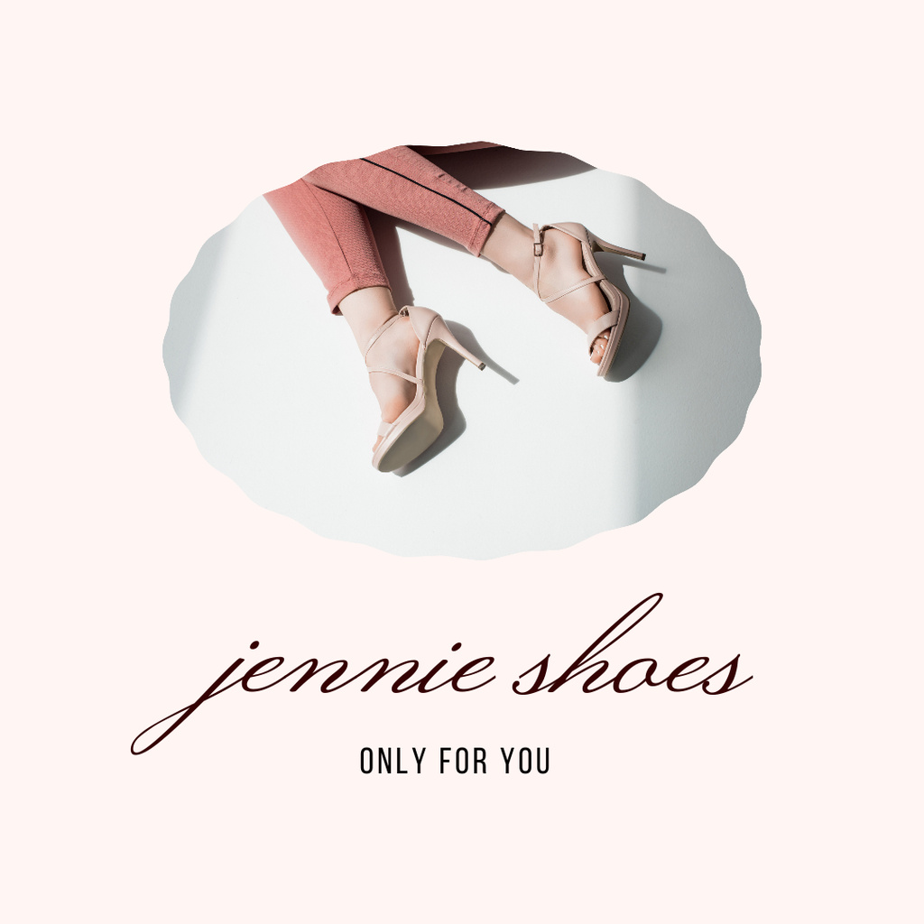 Designvorlage Fashion Shoes Shop Announcement für Instagram