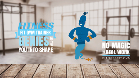 Gym Offer Magical Genie from Lamp Full HD video Design Template
