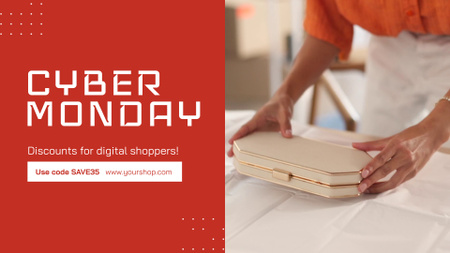 Cyber Monday Discount for Digital Shoppers Full HD video Design Template