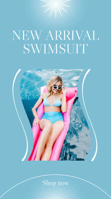 Swimwear Collection for Woman Instagram Story Design Template
