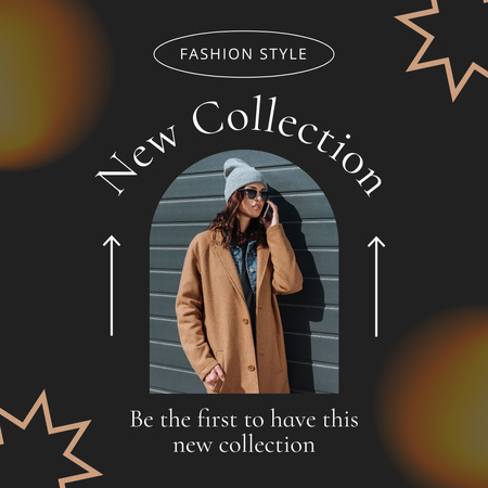 Designvorlage Upscale Stylish Woman Emphasizes Vibrant Fashion Sale Ad für Instagram