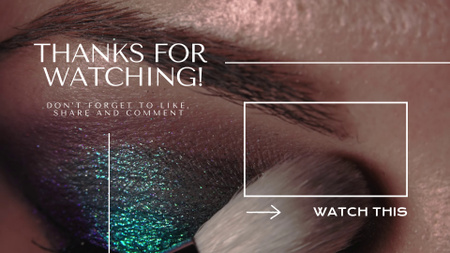 Video Episodes Beauty Salon With Eyes Makeup YouTube outro – шаблон для дизайну