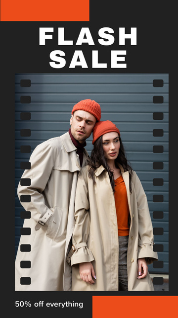 Modèle de visuel Couple Clothing Sale Ad - Instagram Story