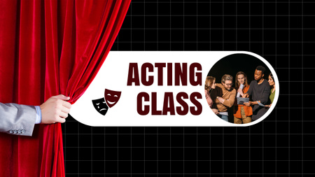 Students in Acting Classes Youtube Design Template