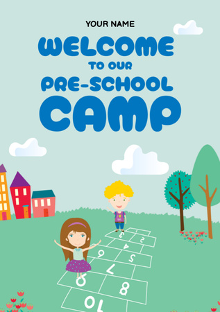 School Camp Invitation Flyer A7 Design Template