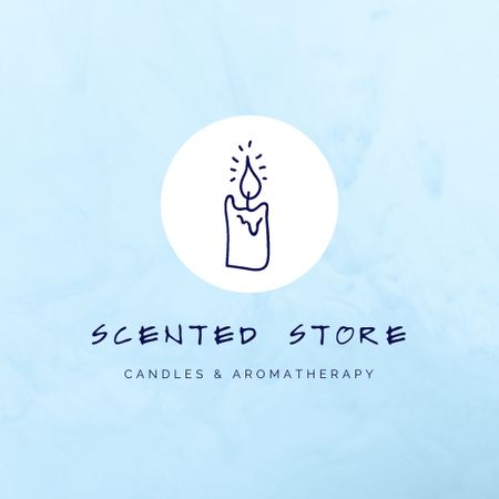 Candles Sale Offer Logo Design Template