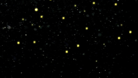Ontwerpsjabloon van Zoom Background van Helder glanzende glitter in zwarte ruimte