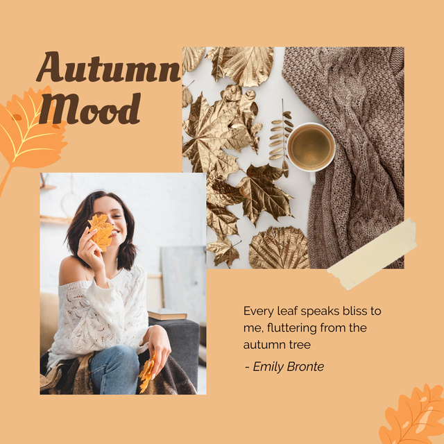 Modèle de visuel Autumn Mood Inspiration  - Instagram