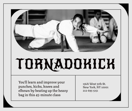 Martial Arts Training Newsflash Facebook Design Template