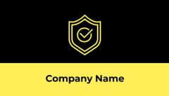 Individualized Corporate Worker Profile With Shield Emblem